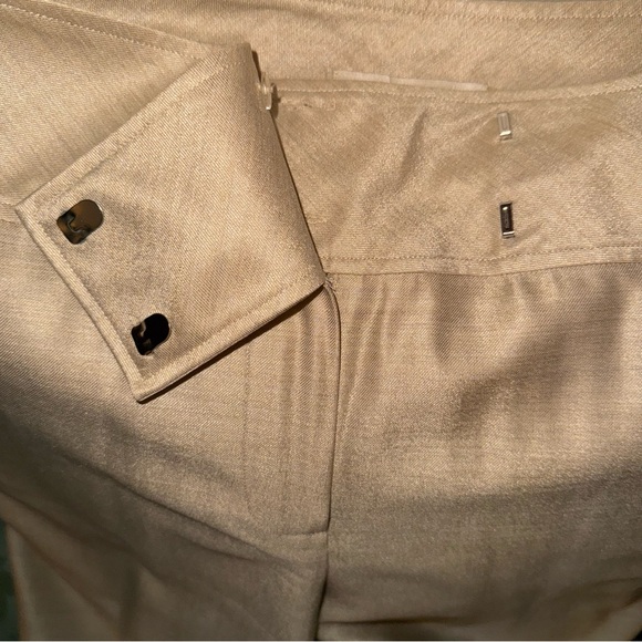 St. John Couture Cream Satin Pants! 👖 - Picture 7 of 9
